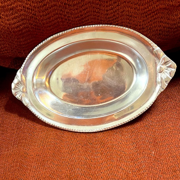 Source unknown on the brand,Size 121/4”sX 73/4”s,Not for sure but I think pewter - Picture 2 of 3